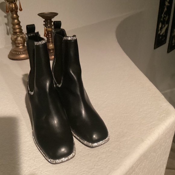 Rouge Women Sequins Ankle Boots, Size 9, Color Black, Sequins NEW - Picture 1 of 3